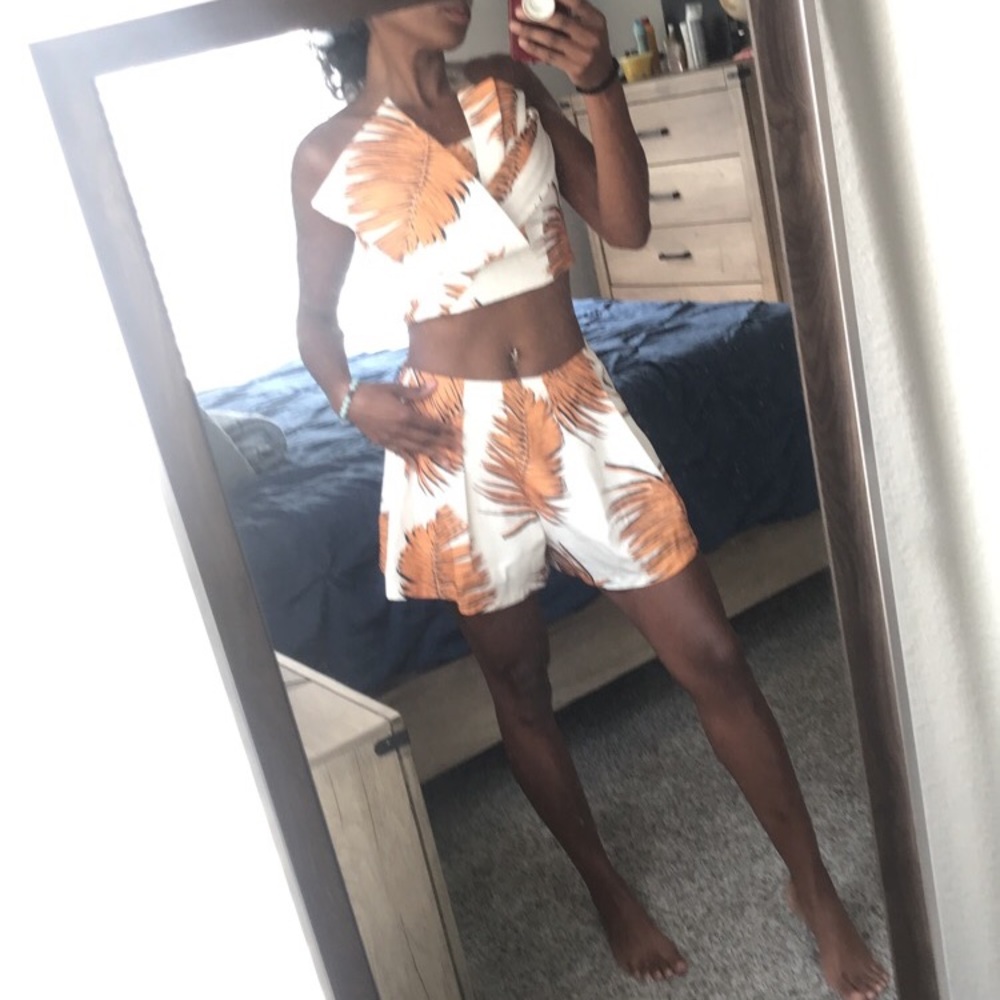 Exotic Jungle-Print Two-Piece Set